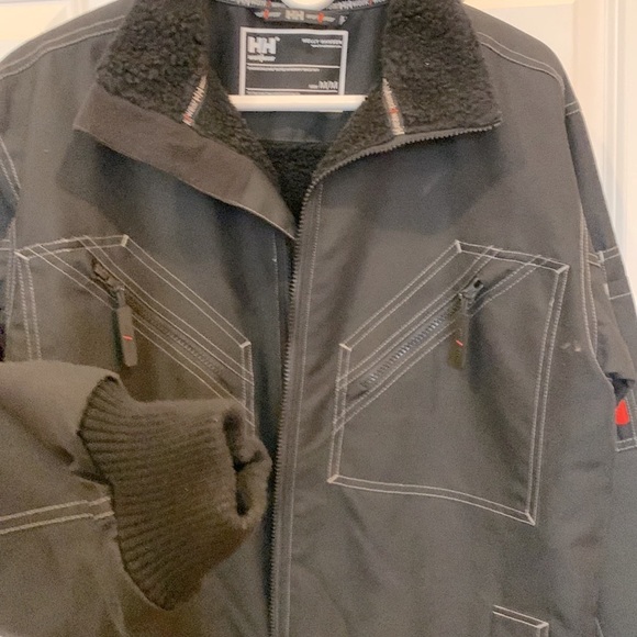 Helly Hansen work/wear Bergholm Fleece lined Jacket Black size M/M - Picture 9 of 11
